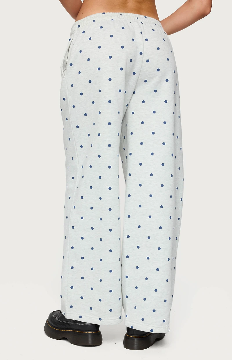 Edikted NY Babe Polka Dot Sweatpants