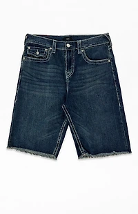 True Religion Vinny Big T Flap Baggy Jean Shorts