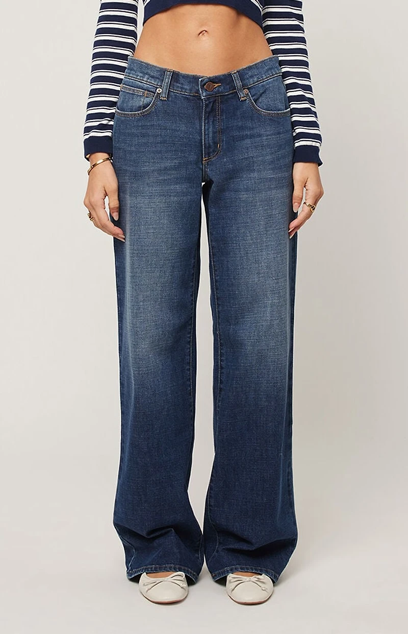 ABRAND 99 Paige Low Rise Wide Leg Baggy Jeans