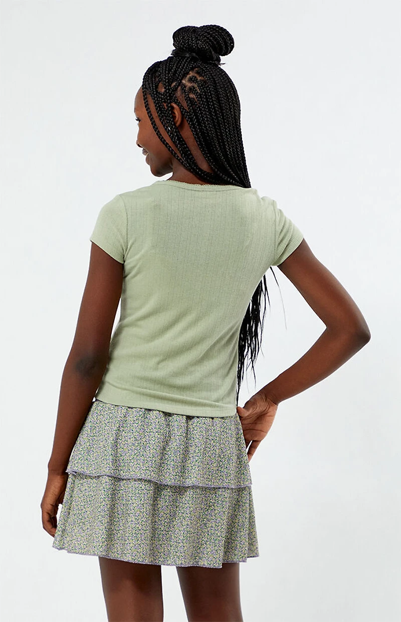 Pacsun Kids Sage Henley Skimmer Top