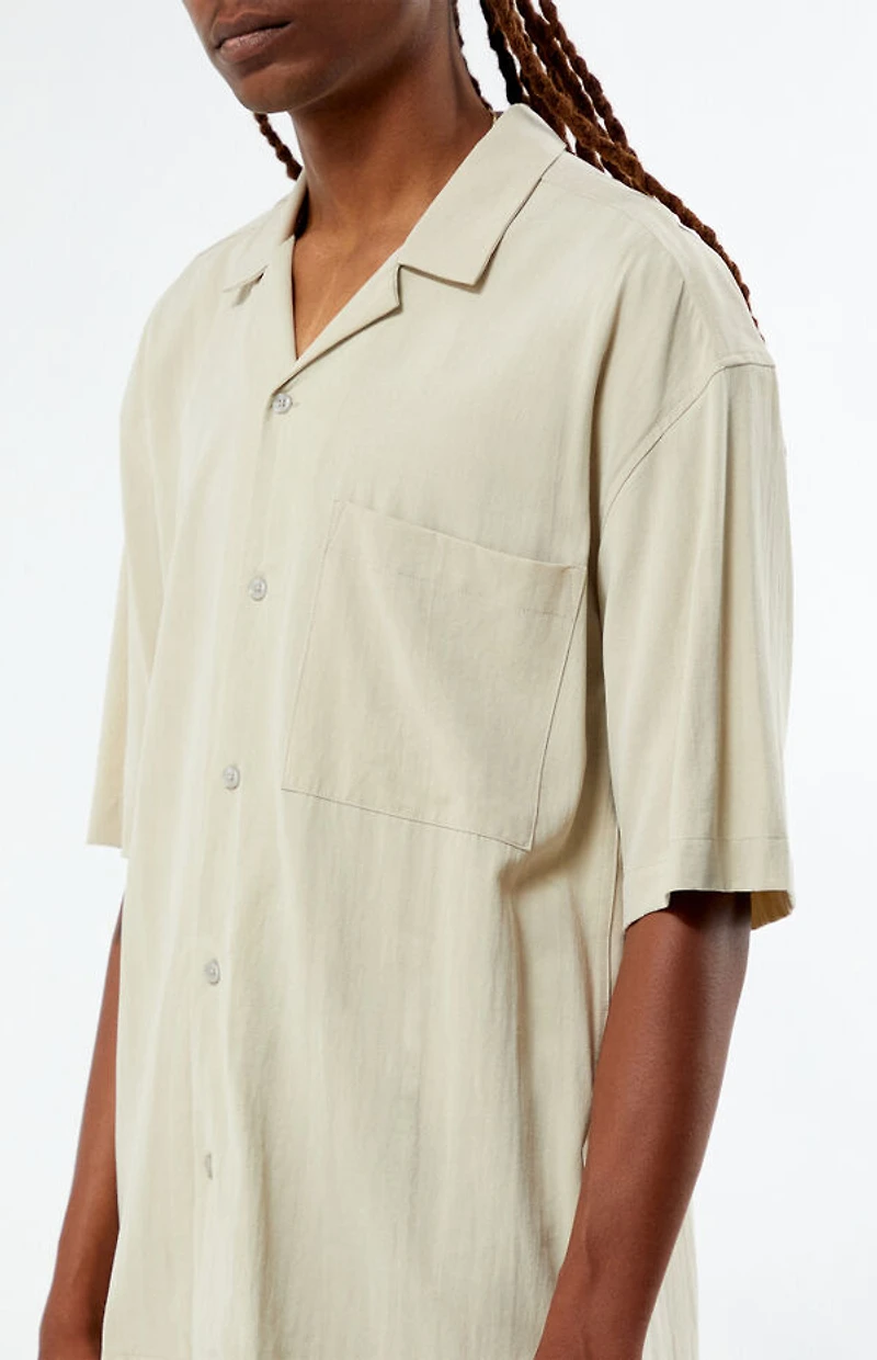 Pacsun Suede Tencel Camp Shirt