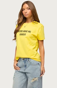 Edikted Haters Make Me Famous T-Shirt