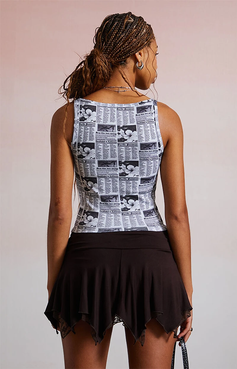 Third Charm Melrose Scoop Tank Top