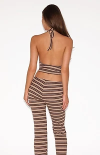 Tiger Mist Dillon Striped Halter Top