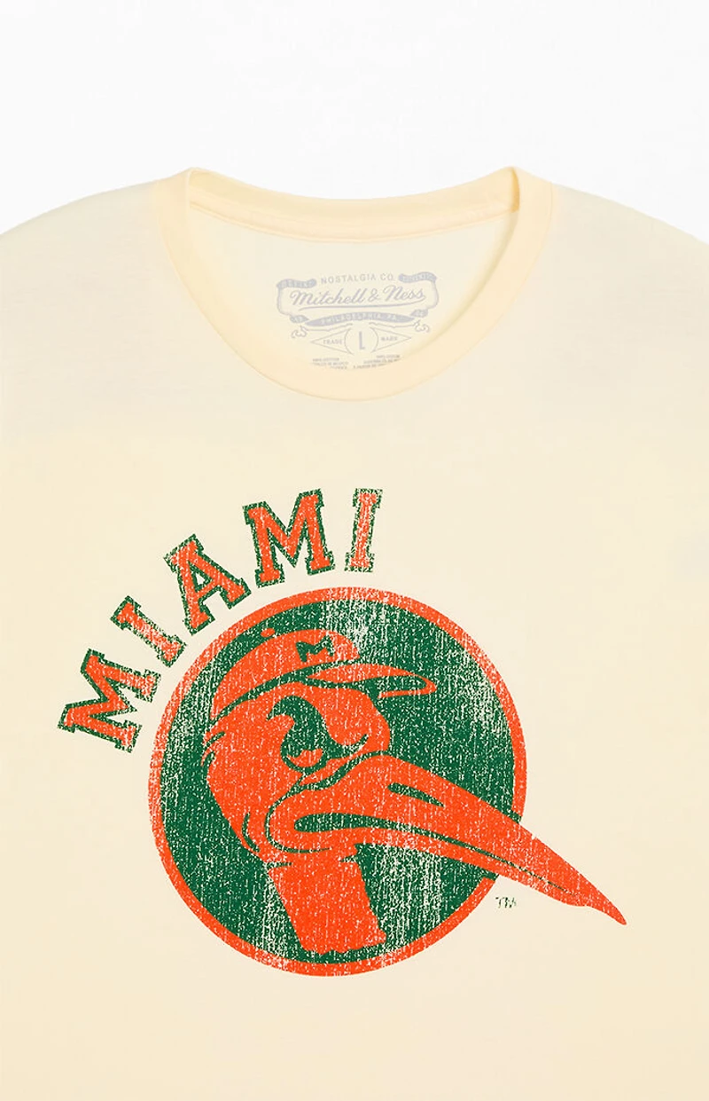Mitchell & Ness University Of Miami Retro T-Shirt