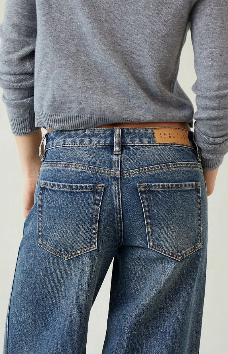 Pacsun Casey Low Rise Baggy Jeans Dark Indigo Tint