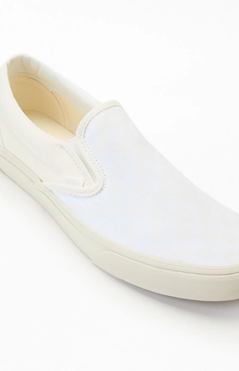Vans Checkerboard Blanc De Classic Slip-On Shoes