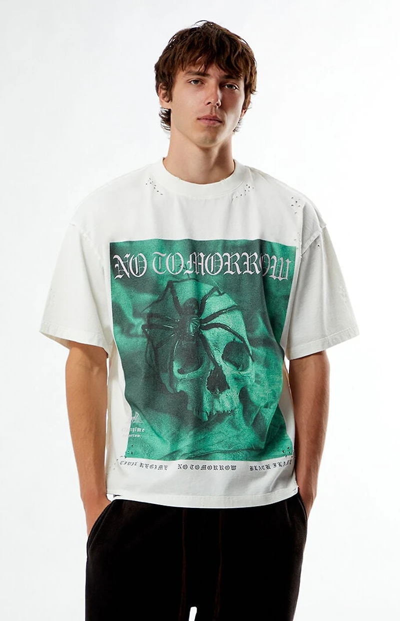 No Tomorrow x Civil Active Crawling Out Ripped Oversized T-Shirt