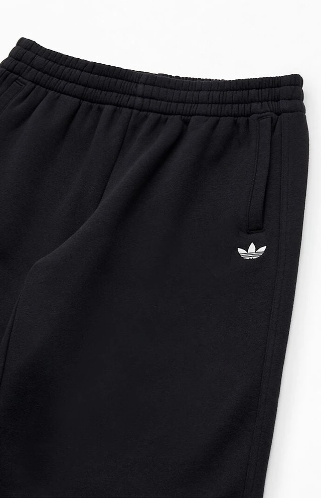 adidas Kids Black Essentials Wide Leg Baggy Sweatpants