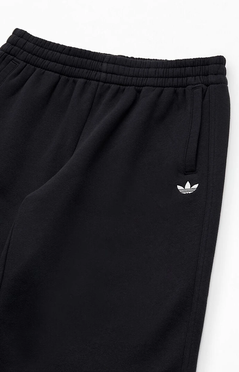 adidas Kids Black Essentials Wide Leg Baggy Sweatpants