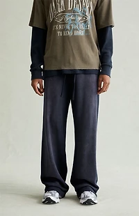 Pacsun Black Washed Fleece Extreme Baggy Sweatpants