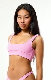 FAE SWIM Maven Ribbed Tank Bikini Top
