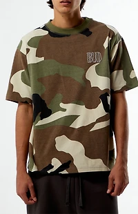 Budweiser By Pacsun Camo Initials T-Shirt