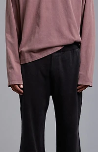 A.R.C. Black Ribbed Baggy Sweatpants