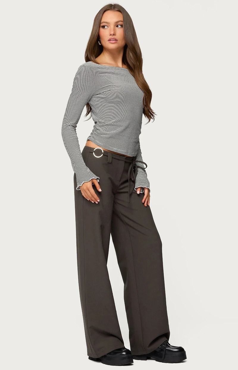 Edikted Raphael Tie Belt Pants