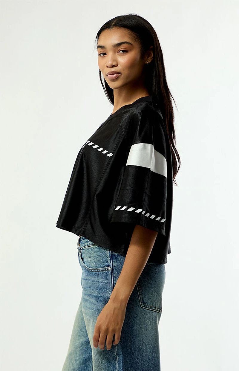 L/AB c/o Off-White Short Sleeve Cropped Jersey