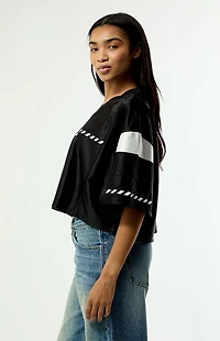 L/AB c/o Off-White Short Sleeve Cropped Jersey