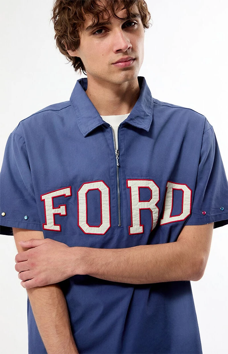FORD Quarter Zip Stud Shirt
