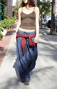 John Galt Brown Archie Tank Top