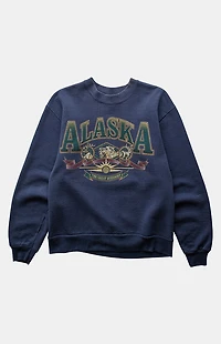 PS VINTAGE '90s Alaska  Crew Neck Sweatshirt