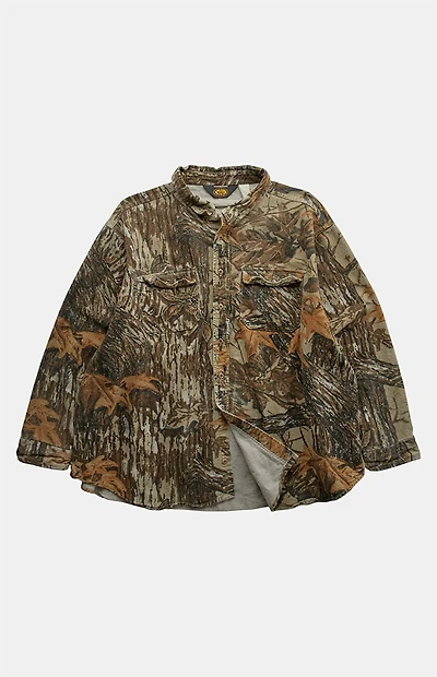 PS VINTAGE '90s Camo Button Up Top