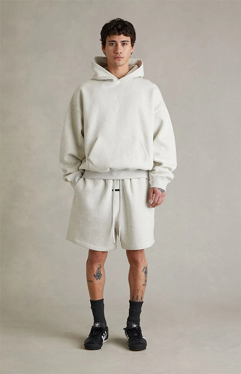 Fear of God ESSENTIALS Oatmeal Heather Signature Classic Sweat Shorts