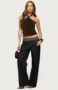 Edikted Katalya Glitter Halter Top