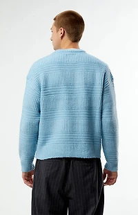Pacsun Blue Allan Jacquard Crew Neck Sweater