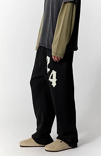Pacsun 24 Applique Fleece Baggy Sweatpants