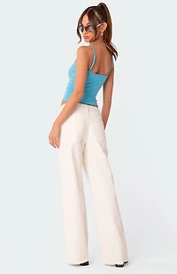 Edikted Dahlia Low Rise Straight Leg Jeans