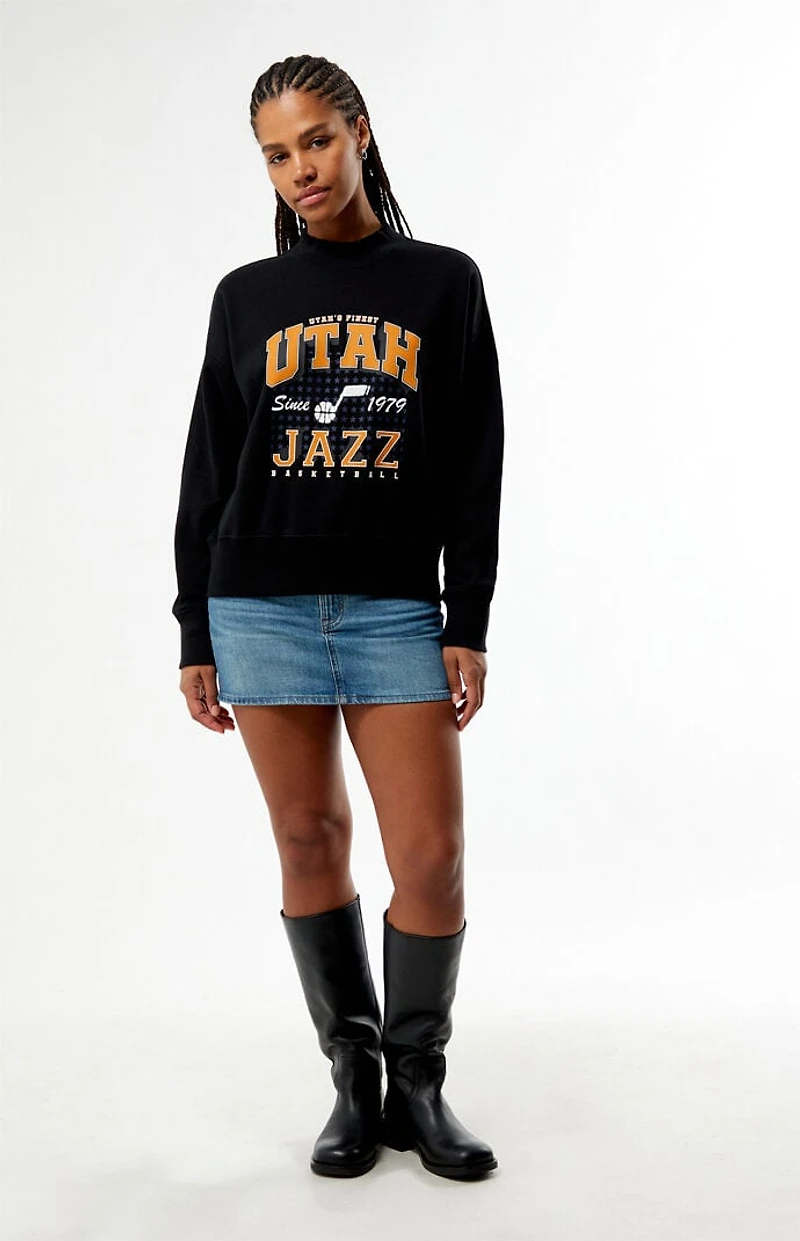 QORE Utah Jazz Mock Neck Sweatshirt