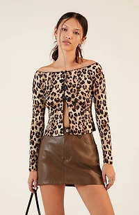 Est. PAC 1980 Jasmine Bow Off-The-Shoulder Top