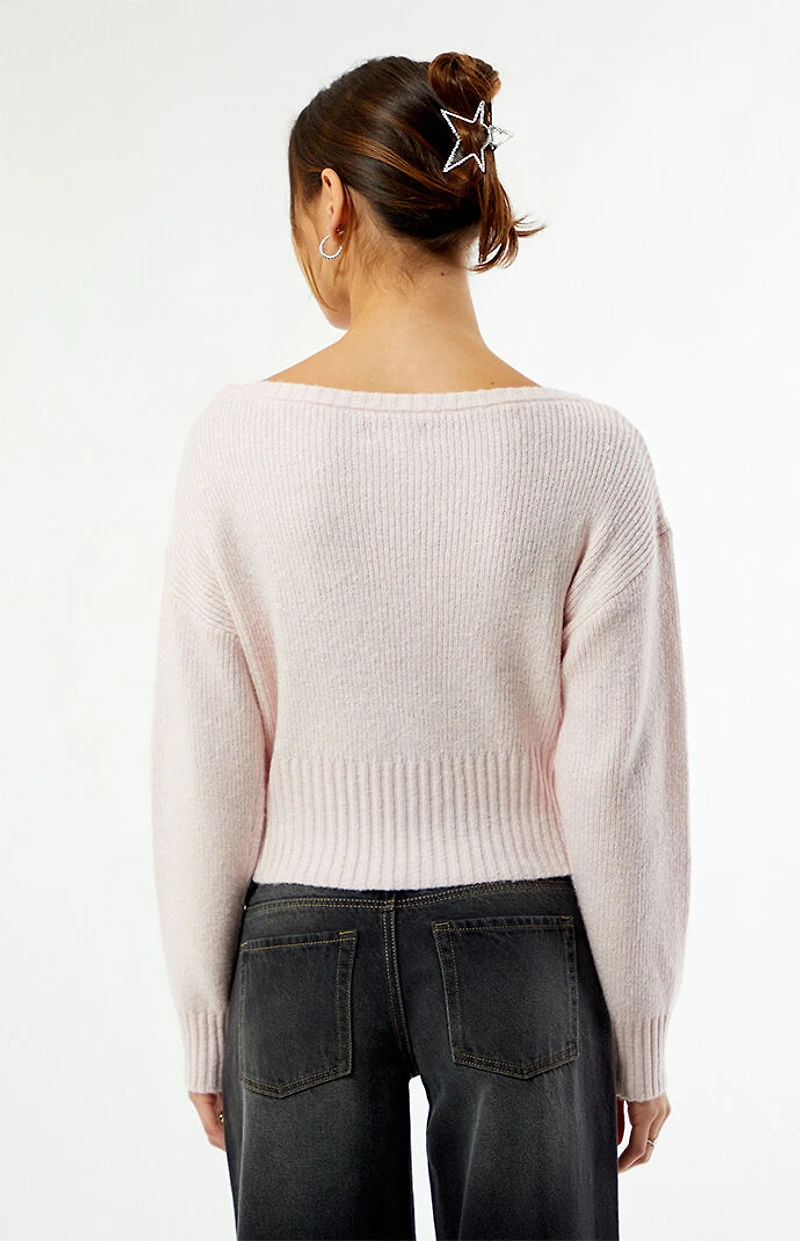 Your Favorite Cosette Ribbed Off-The-Shoulder Sweater