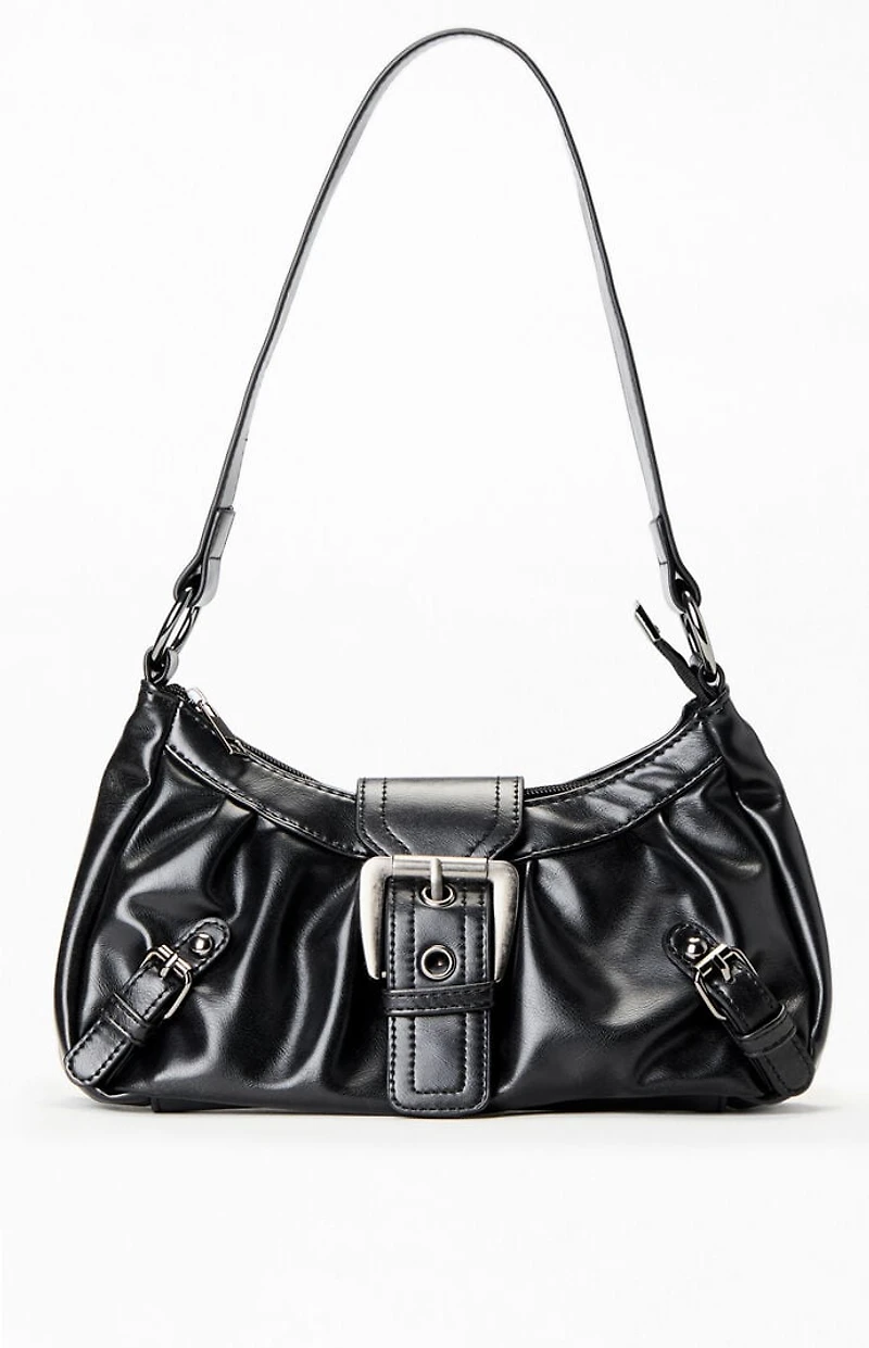 Pacsun Faux Leather Buckle Shoulder Bag