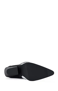 AZALEA WANG Women's Donovan Black & White Western Boots