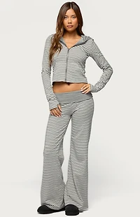 Edikted Meggy Striped Foldover Pants