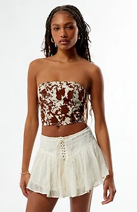 Pacsun Bessie Denim Corset Top