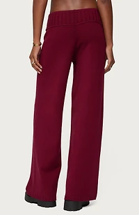 Edikted Russell Straight Leg Knit Pants