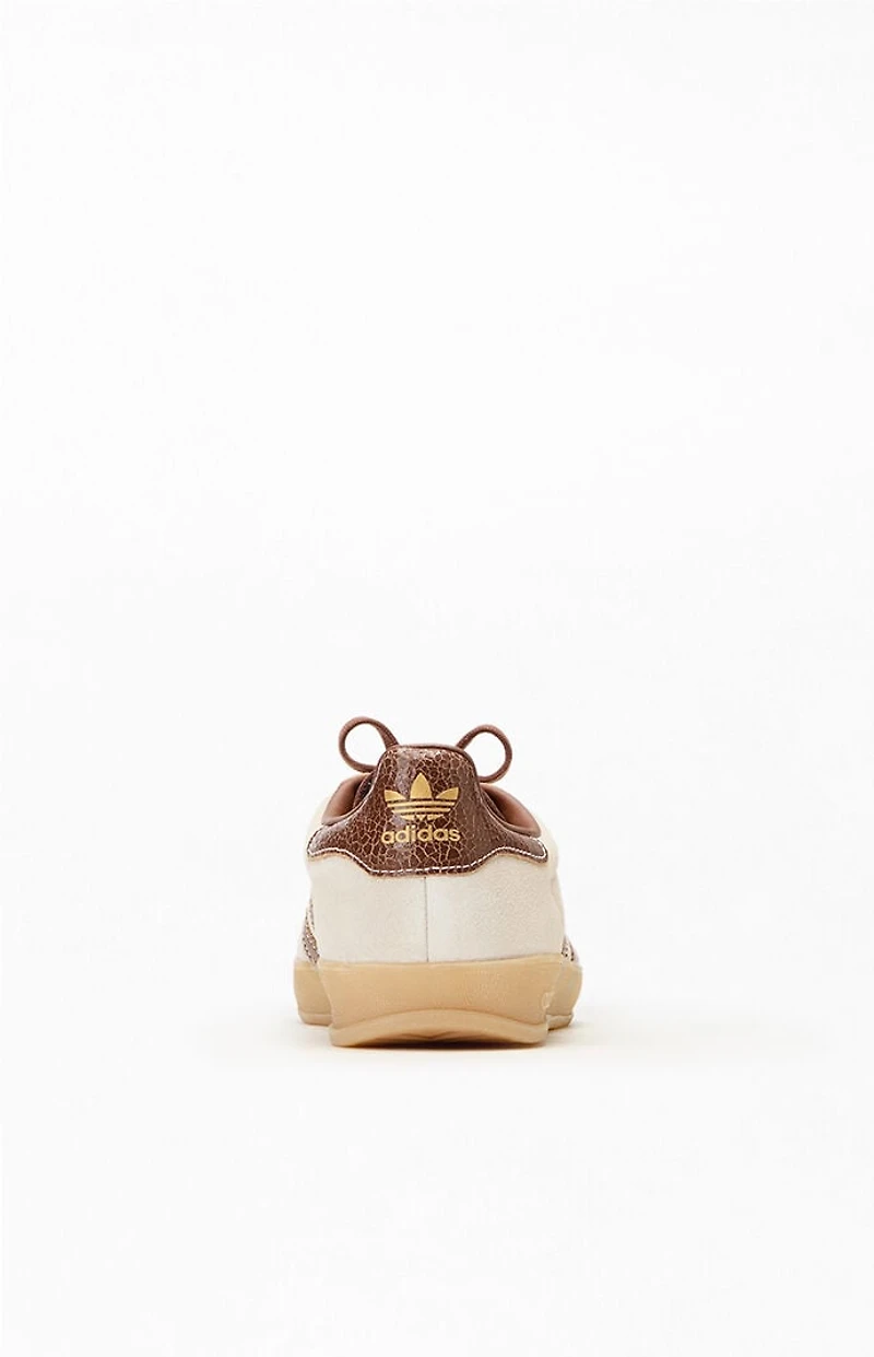 adidas Brown & White Gazelle Indoor Shoes