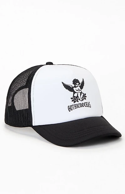 Gothic Mochas Angel Logo Trucker Hat
