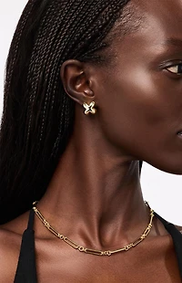 Ana Luisa Cassia Gold Stud Earrings