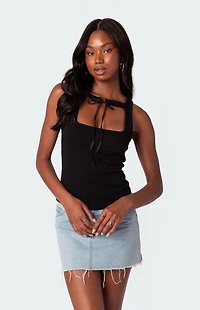 Edikted Isabetta Tie Front Top