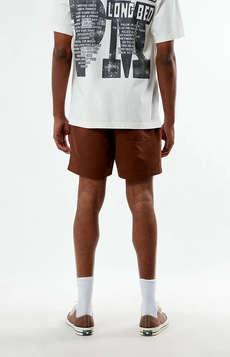 Post Malone Brown 4.5" Swim Trunks