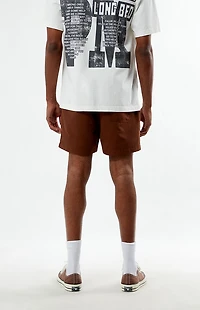 Post Malone Brown 4.5" Swim Trunks
