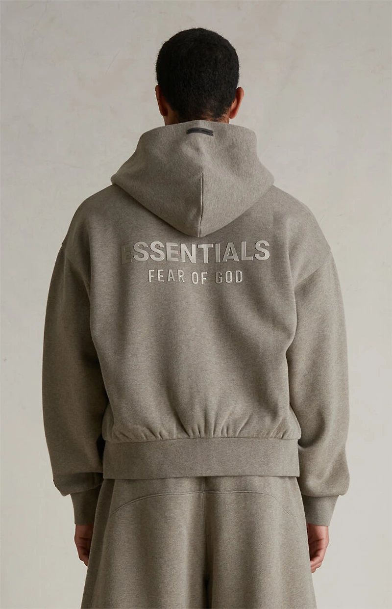 Fear of God ESSENTIALS Homestead Heather Classic Fleece Zip Up Hoodie