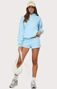Edikted Basic Girl Low Rise Sweat Shorts