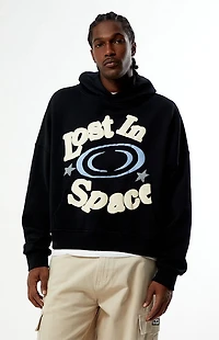 Pacsun Lost Space Puff Graphic Cropped Hoodie