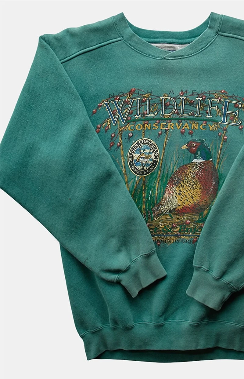 PS VINTAGE 90s Wildlife Conservation Crew Neck Sweatshirt