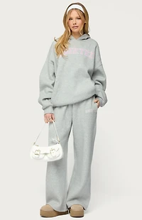 Edikted Lover Wide Leg Sweatpants