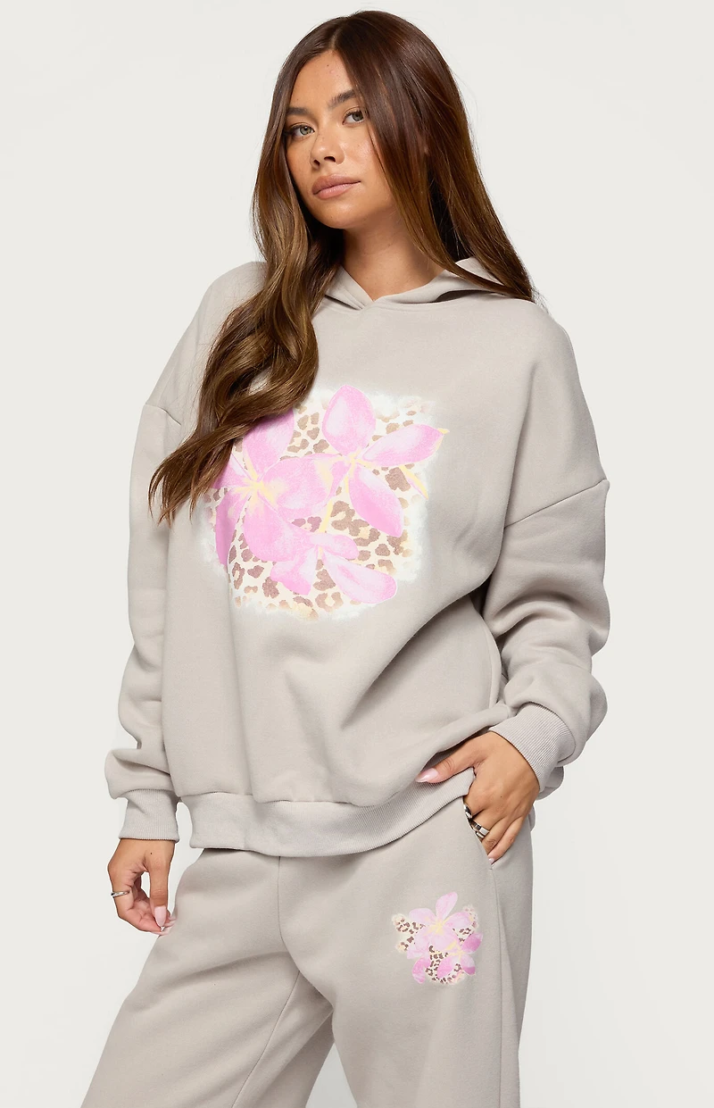 Edikted Wild Petal Hoodie